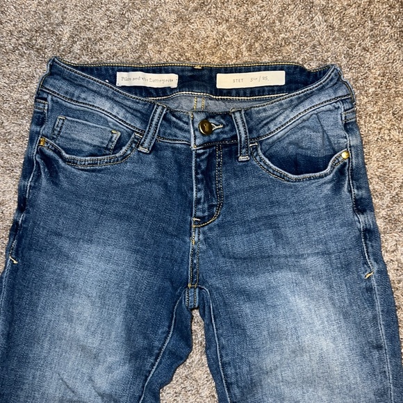 Pilcro and the Letterpress Stet Low Rise Raw Hem skinny Jeans size 25 - Picture 10 of 10
